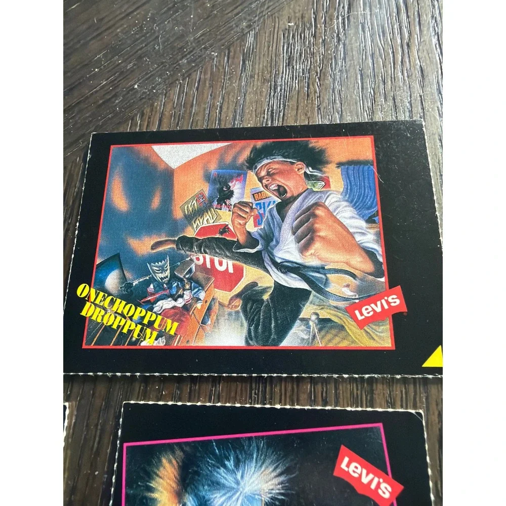 Vintage 1991 Levis Trading Cards Lot of‎ 7 Radical 90s Characters Promo Rare